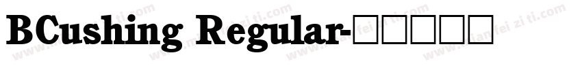 BCushing Regular字体转换